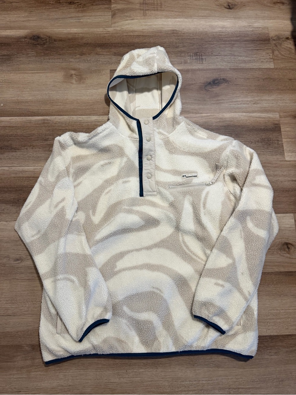 Columbia Men's Helvetia Sherpa Fleece 1/4 Snap T Hoodie Sz XXL